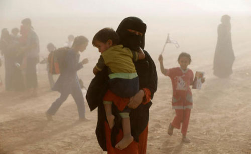 الامم المتحدة: داعش يستخدم عشرات الآلاف كدروع بشرية