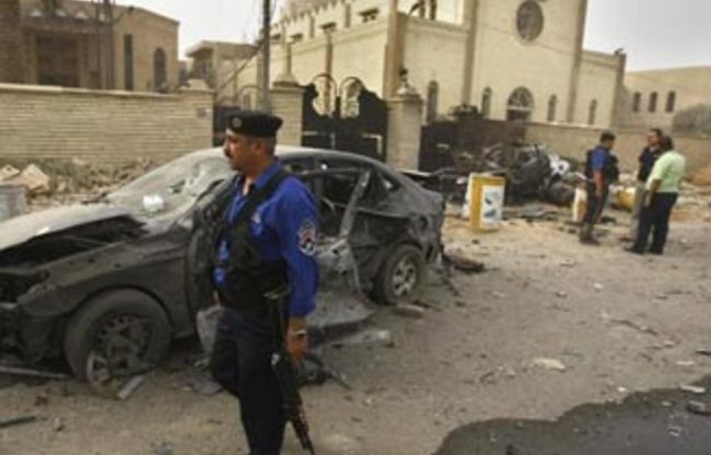 صورة تبين الكنائس التي تستهدفها داعش في العراق