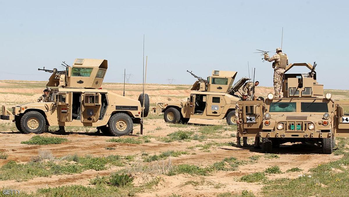 القوات الامنية الامنية قرب الموصل