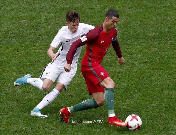 رونالدو يقود البرتغال لنصف نهائي كأس القارات