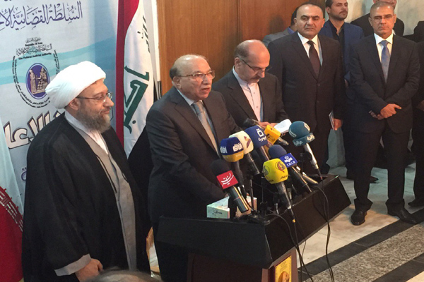 توقيع مذكرة بين القضائين العراقي والايراني 