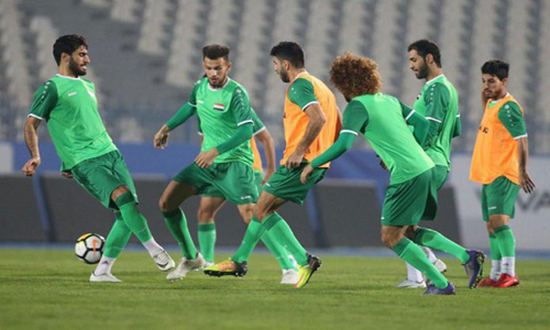 تشكيلة اسود الرافدين امام منتخب قطر