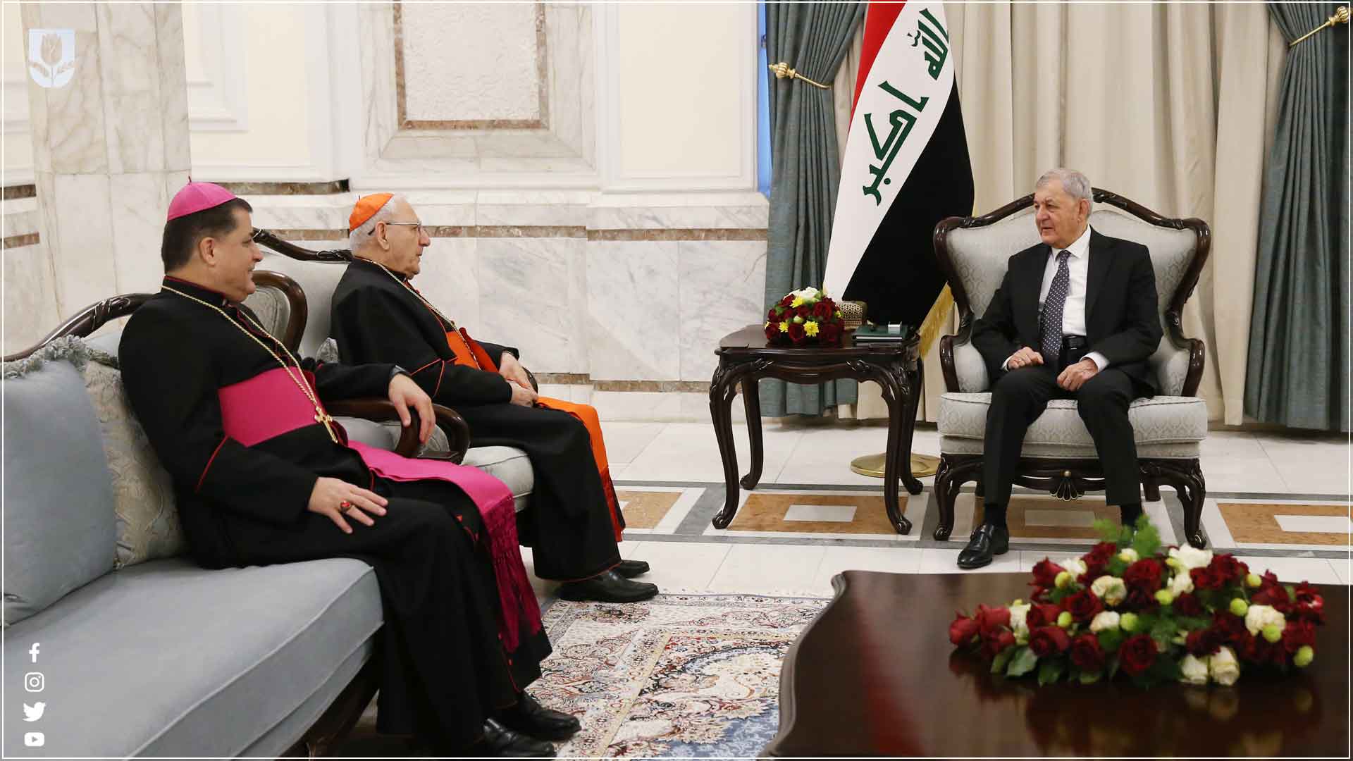 رئيس الجمهورية يلتقي بطريرك الكلدان في العراق والعالم 