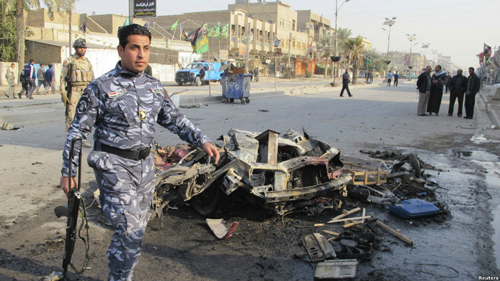   إنفجار سيارة مفخخة في المنصور ببغداد
