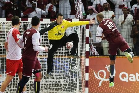 قطر تهزم بولندا بكرة اليد