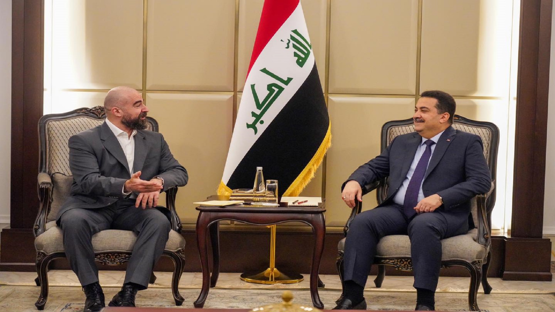 الرئيس بافل يجتمع مع رئيس الوزراء الاتحادي في بغداد 