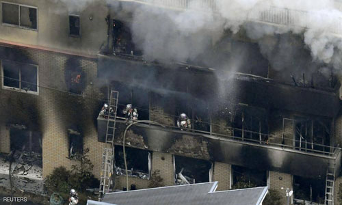 مقتل 24 شخصا بحريق في اليابان