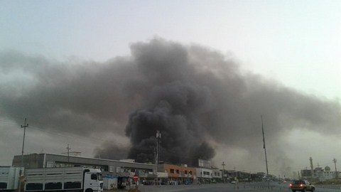 انفجار مخزن للأسلحة في اربيل 