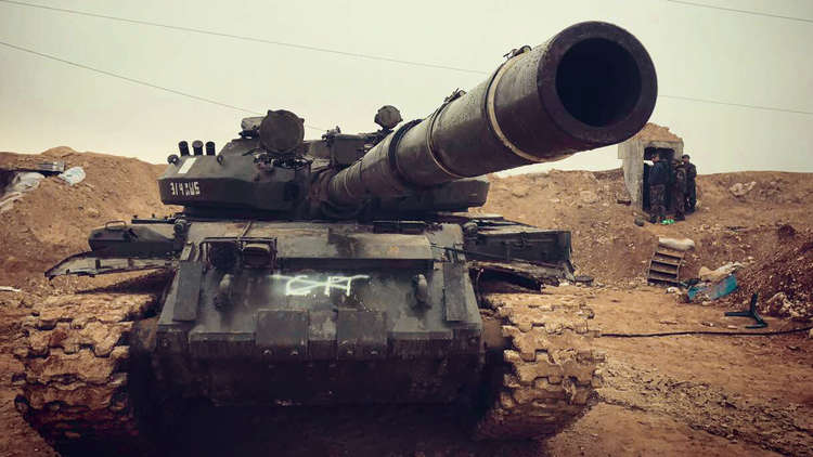 دبابة تابعة للنظام السوري