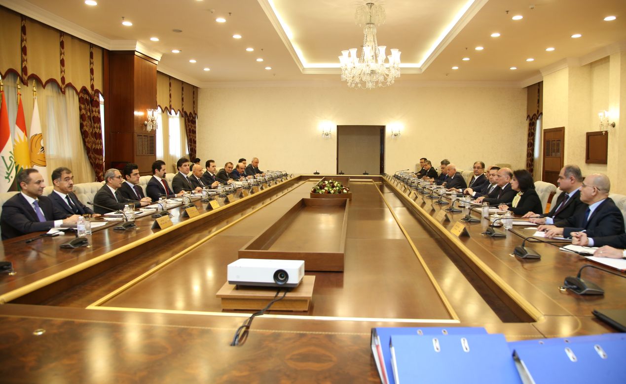 حكومة اقليم كوردستان تناقش مشروع الخدمة