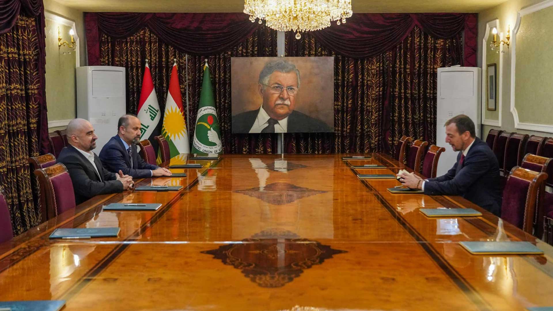  PUK President's meeting with the Consul General of France in the Kurdistan Region.