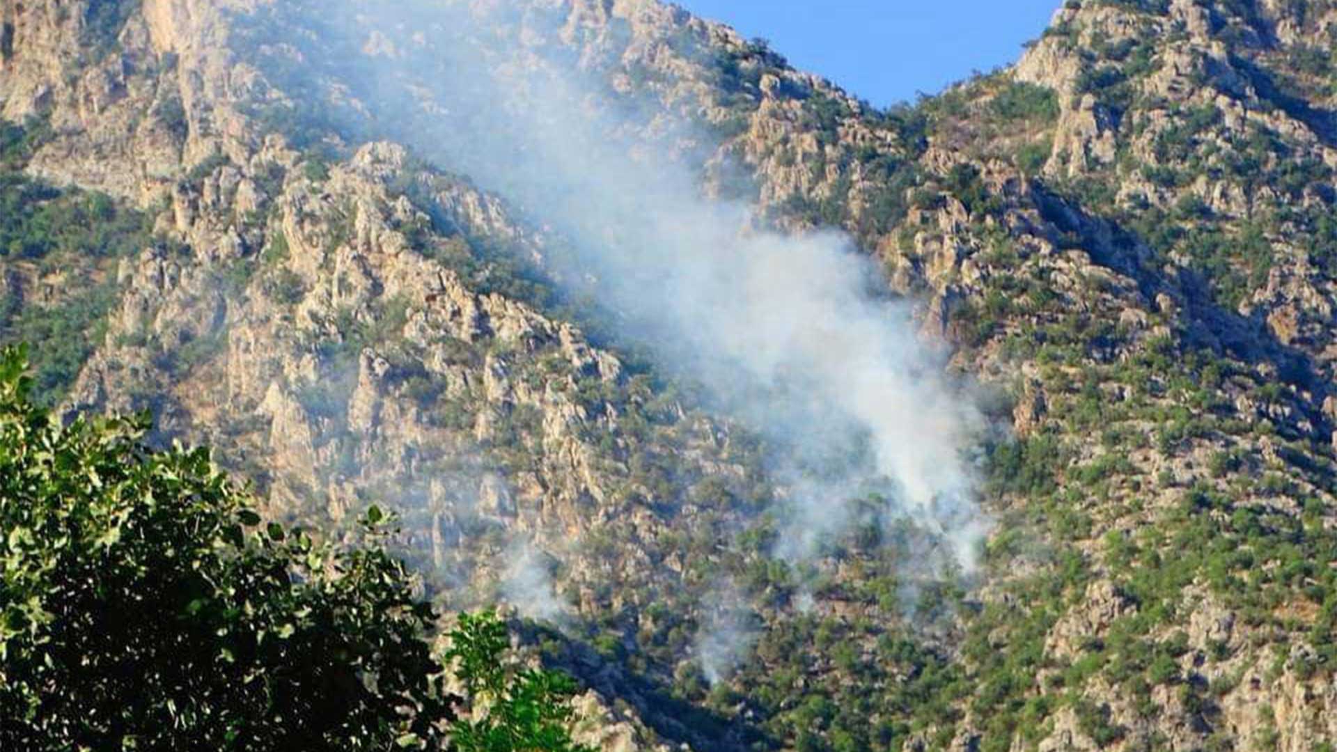  Fire in one of the mountains in Duhok.