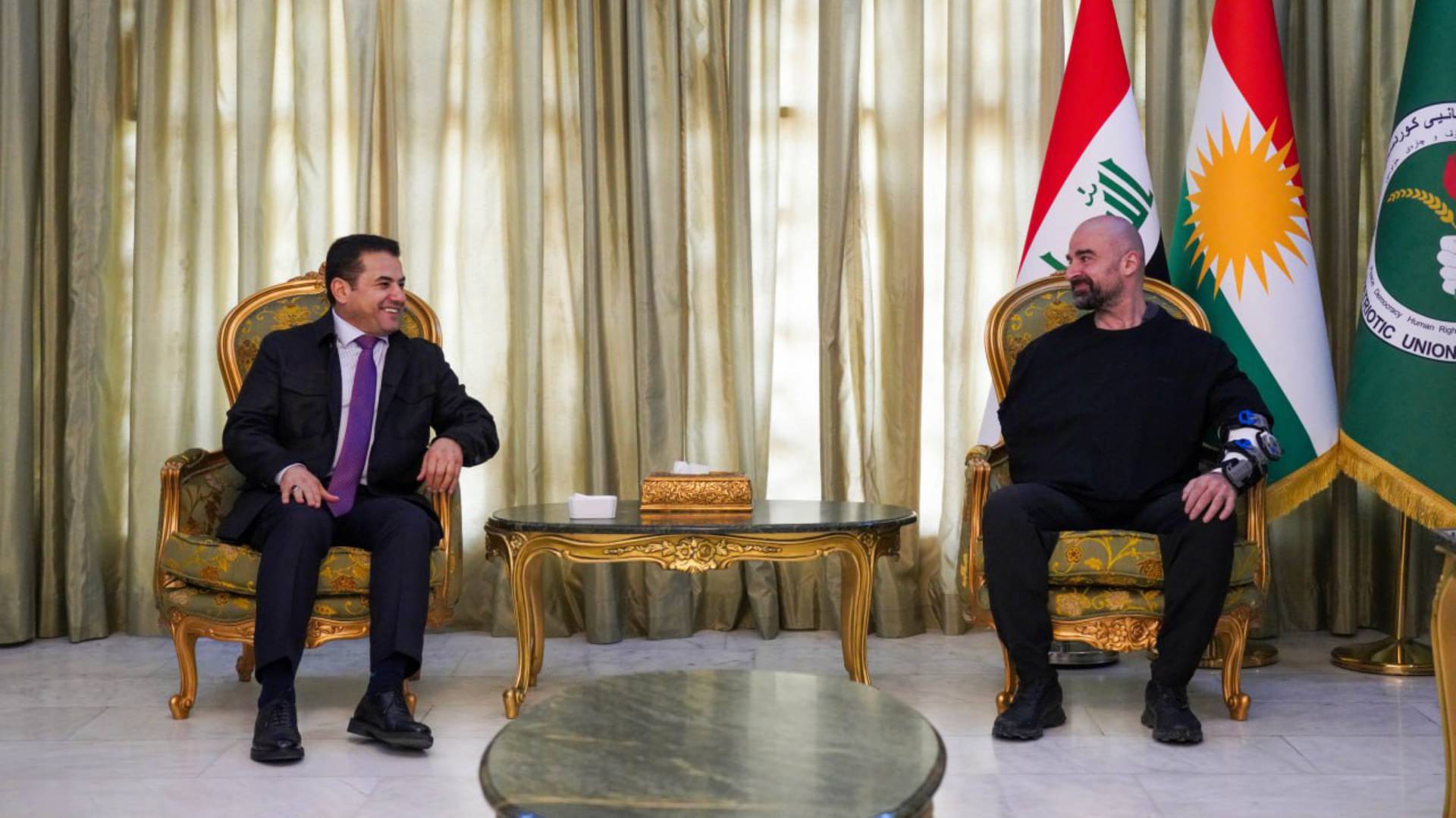  PUK President Bafel and Iraqi National Security Advisor Qassem Al-Araji.