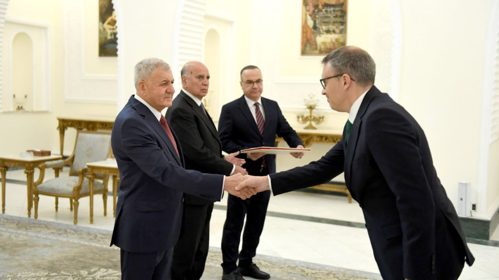 Iraqi President receives credentials from newly appointed ambassadors