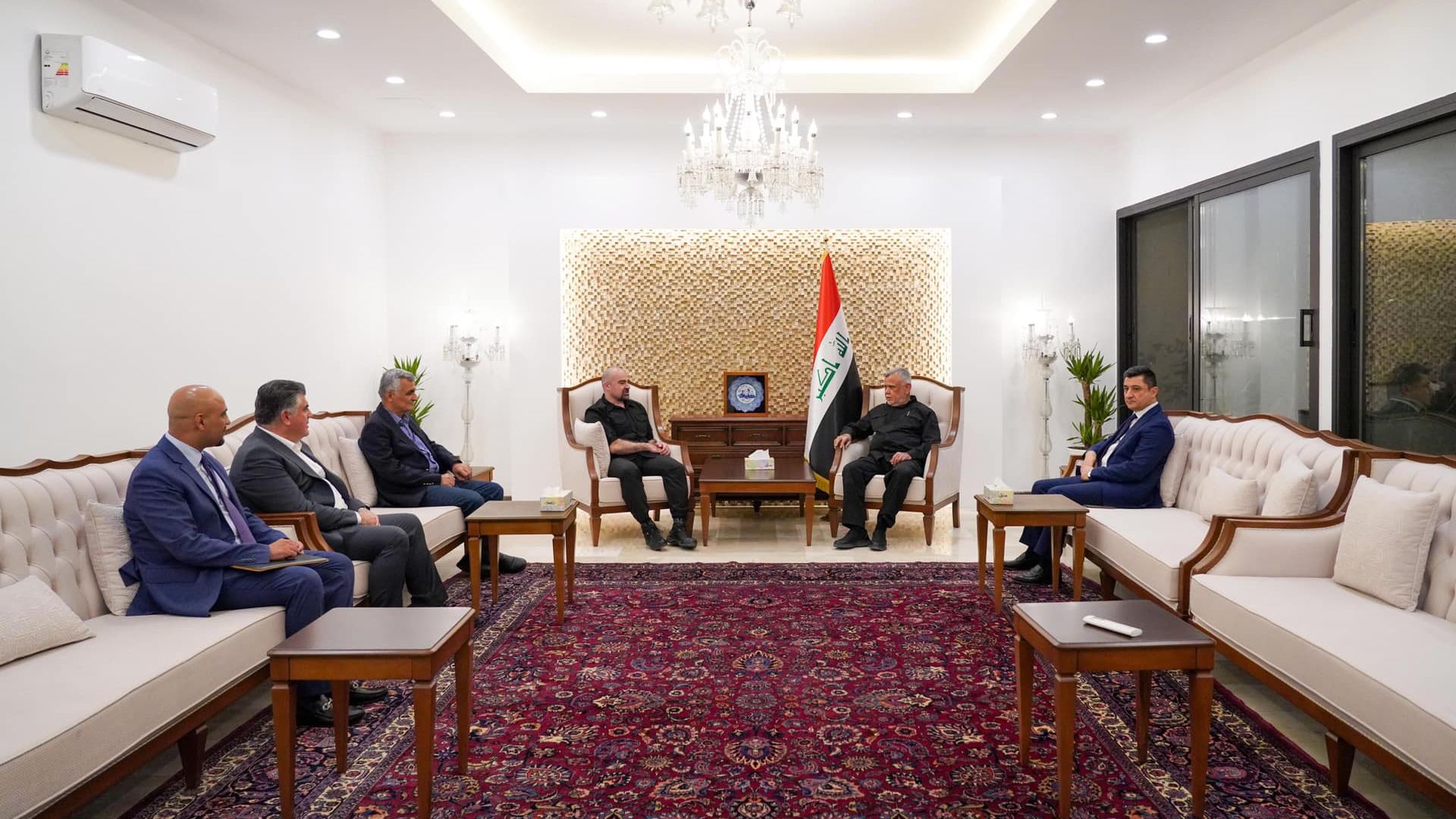 President Bafel meets Hadi al-Amiri in Baghdad