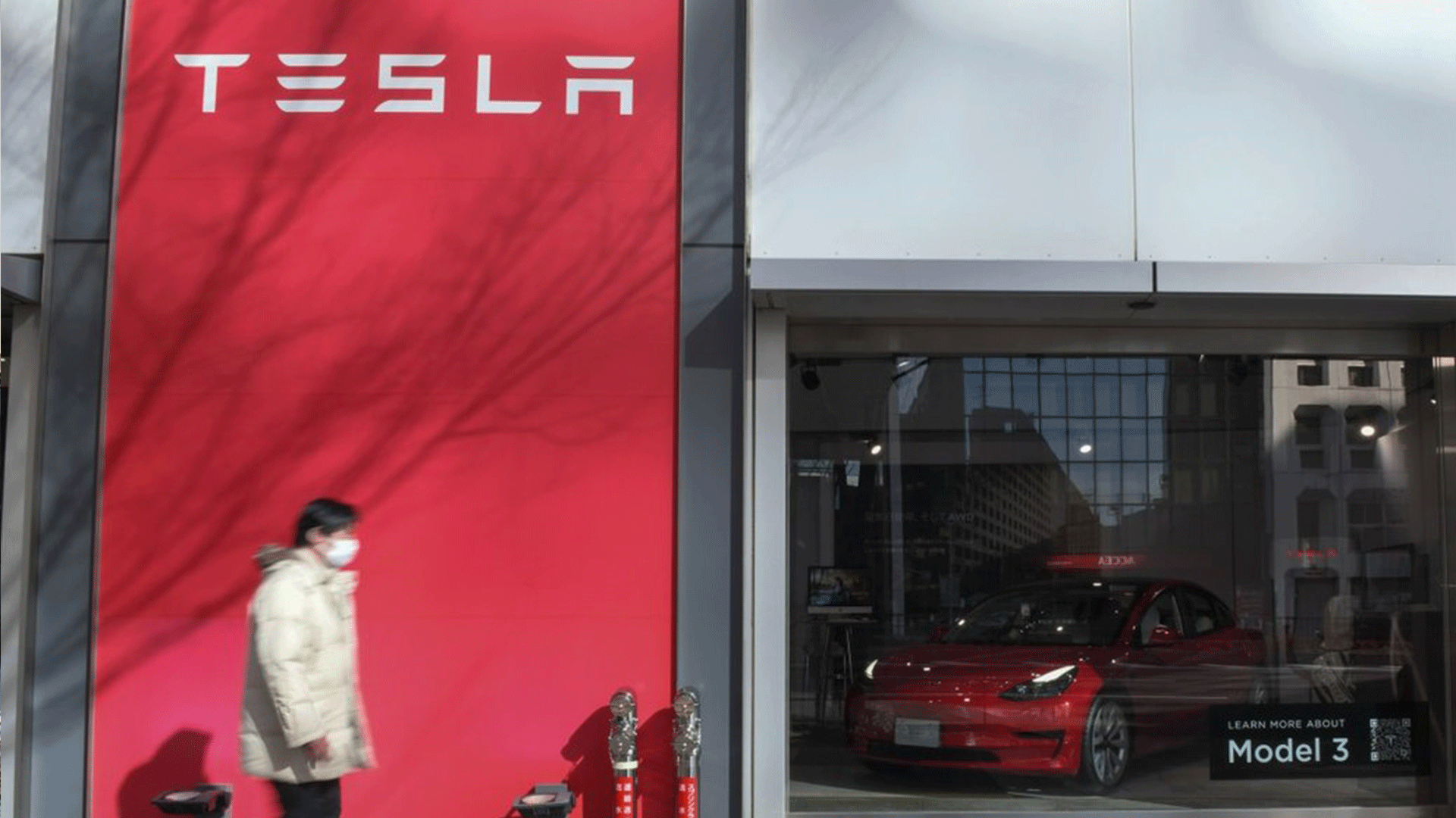  Tesla is the runaway leader in China’s premium electric car segment. Photo: Bloomberg
