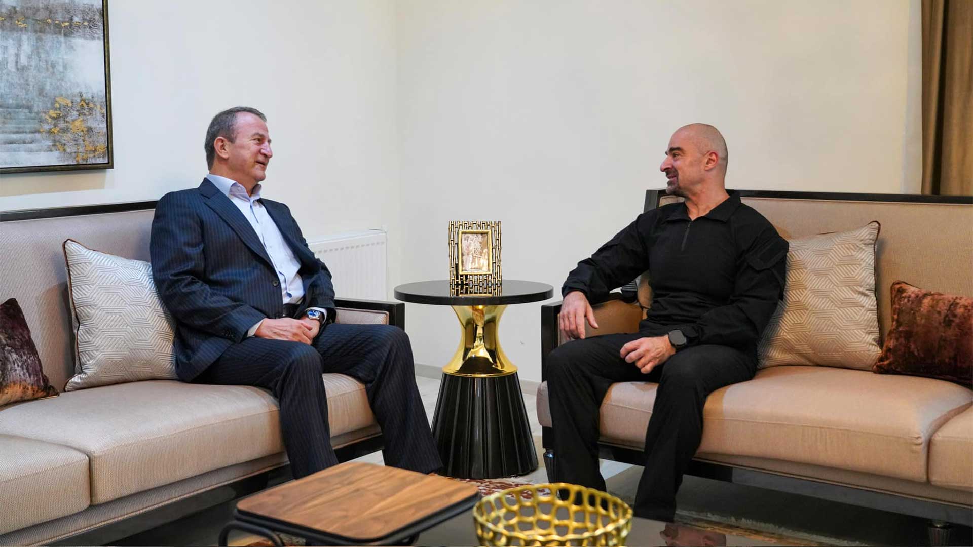  PUK President Bafel Jalal Talabani and Adham Barzani.
