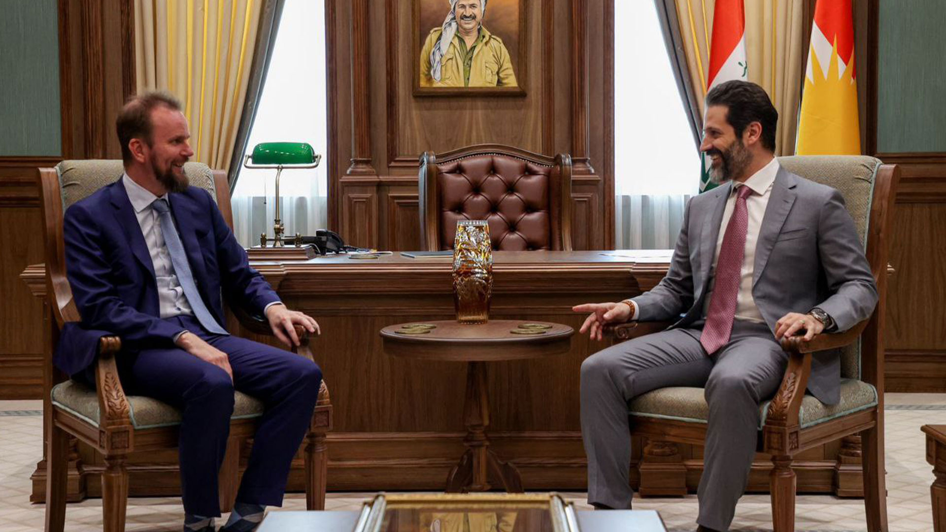  Qubad Talabani's meeting with Varjola, the EU Ambassador