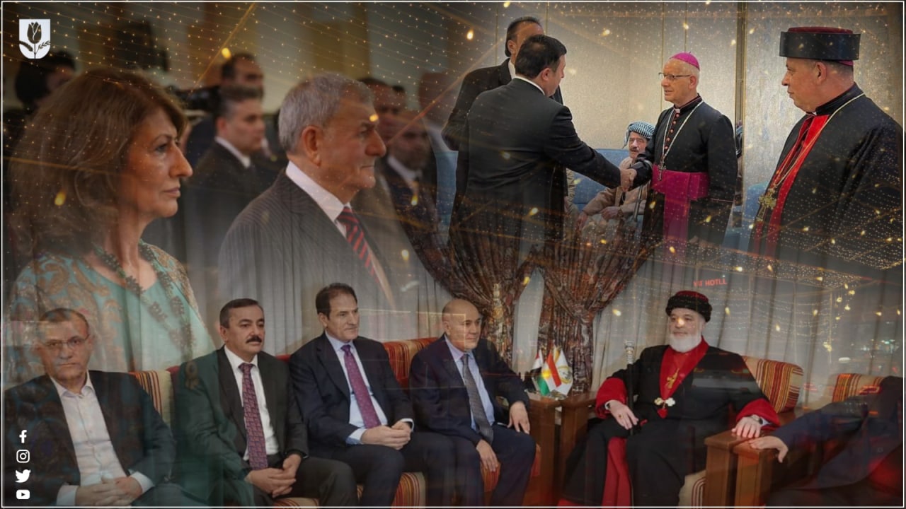 Iraqi President, First Lady of Iraq and the officials of PUK visited the churches in the Kurdistan Region and Iraq
