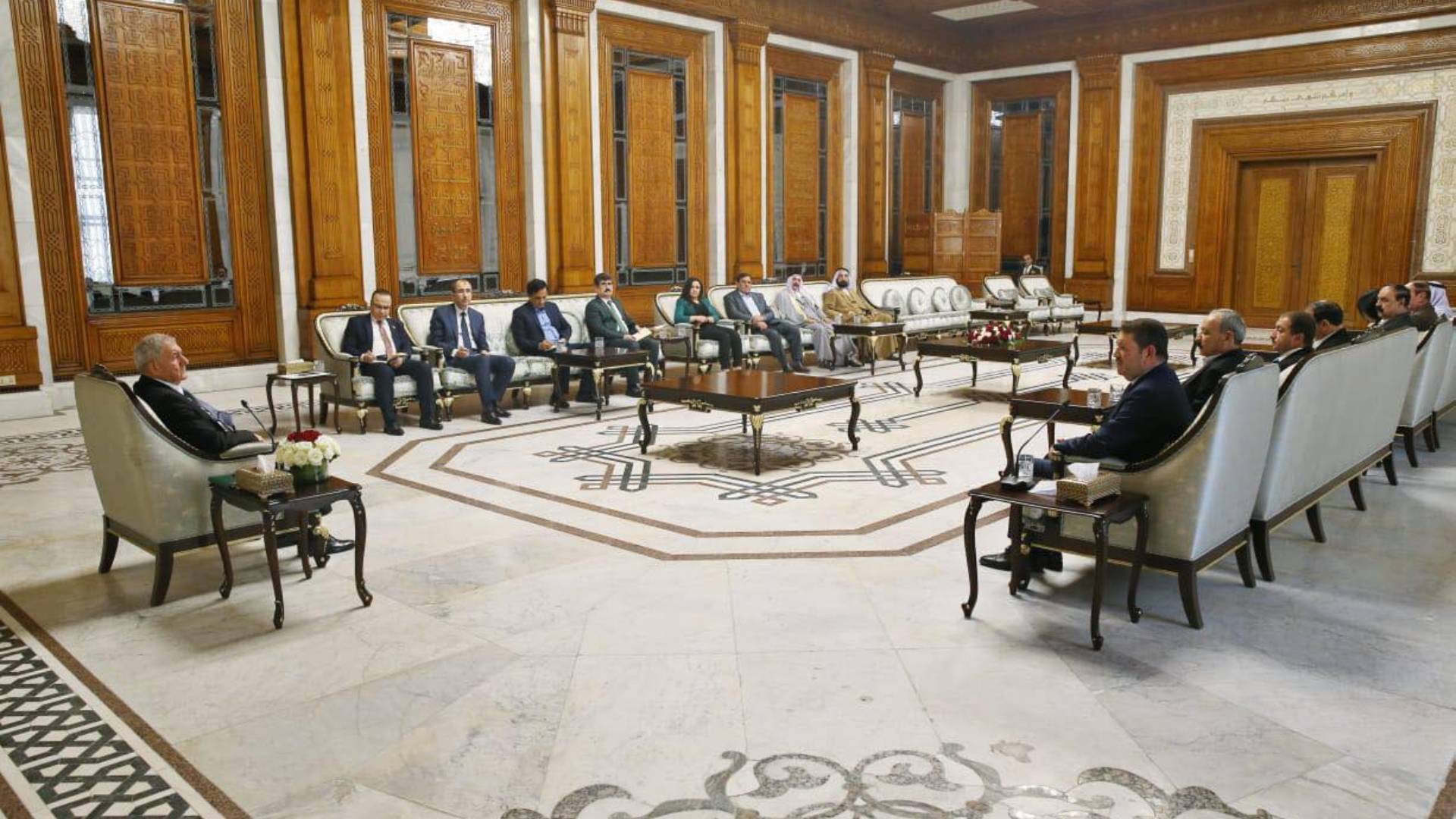 President Rashid receives a delegation from Sinjar 