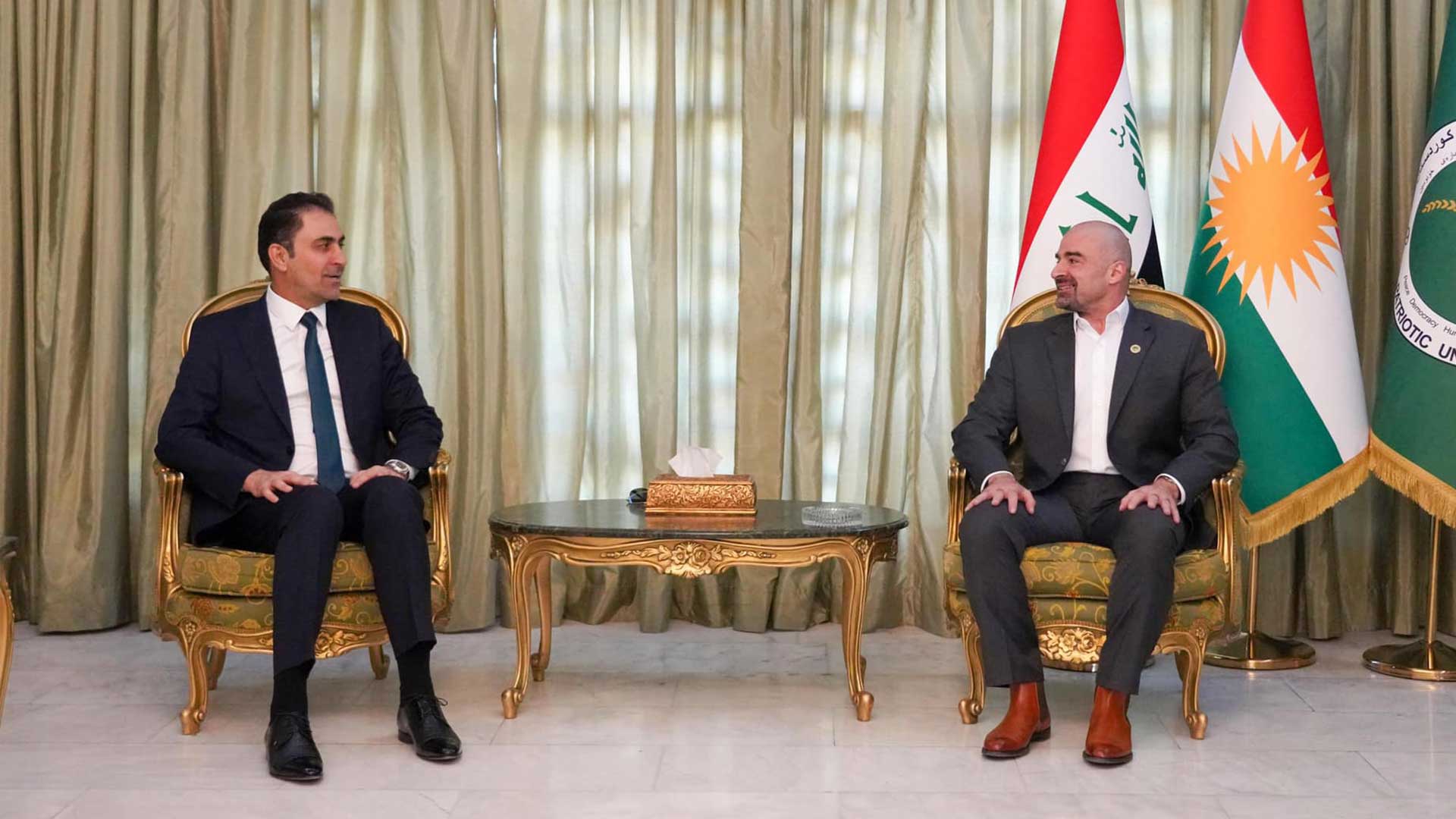  President Bafel and First Deputy Speaker of Iraqi parliament