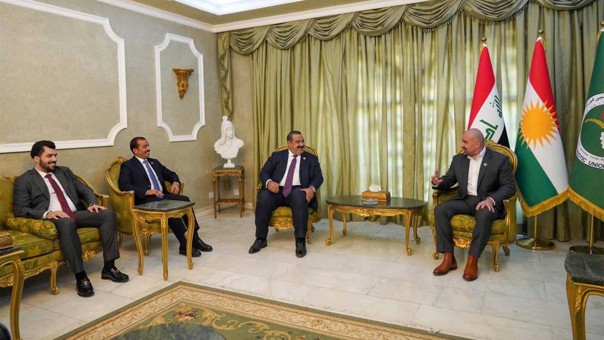  President Bafel receives Muthanna al-Samarrai al-Samara
