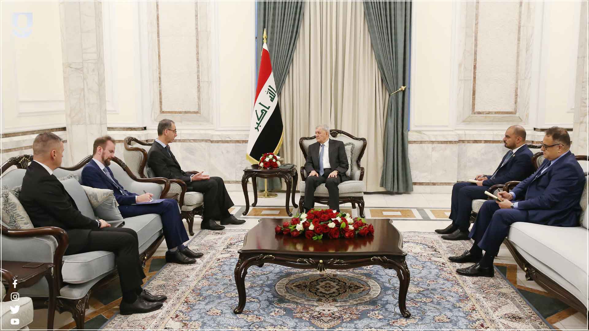  Iraqi President talking to the EU delegation