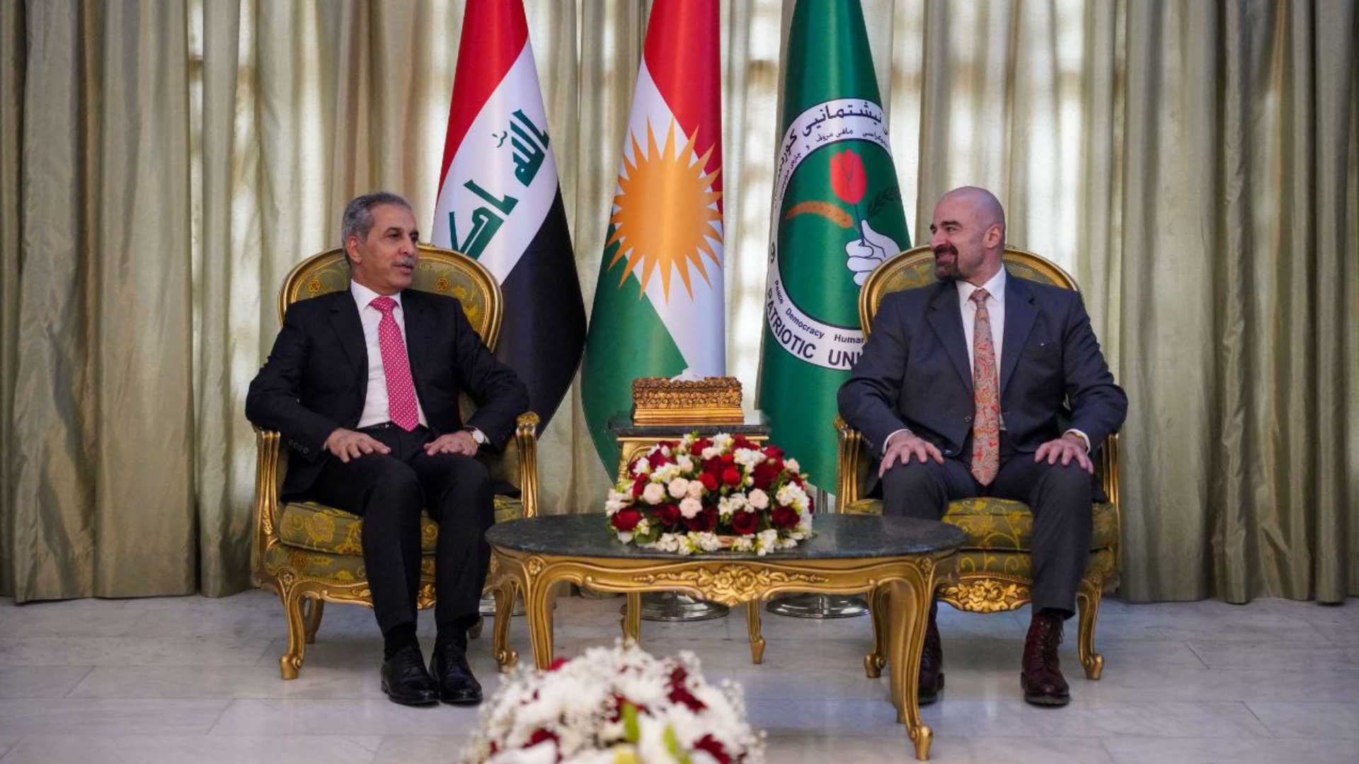  President Bafel receives Faiq Zedan at Dabashan