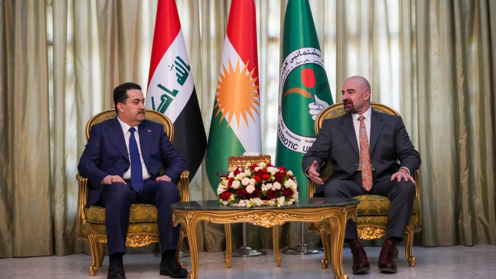  President Bafel and Iraqi prime Minister Mohammed Shia' Al-Sudani.
