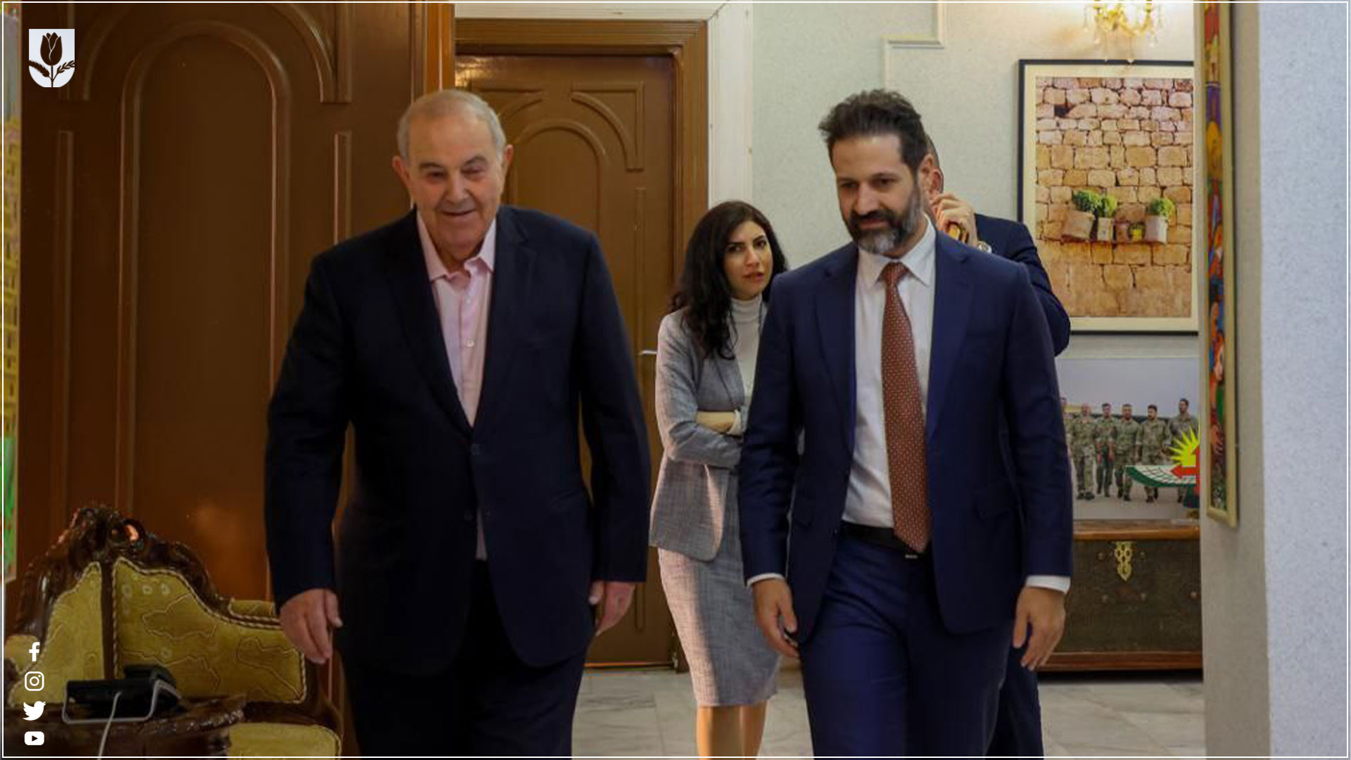  Qubad Talabani on the right and Ayad Allawi on the left