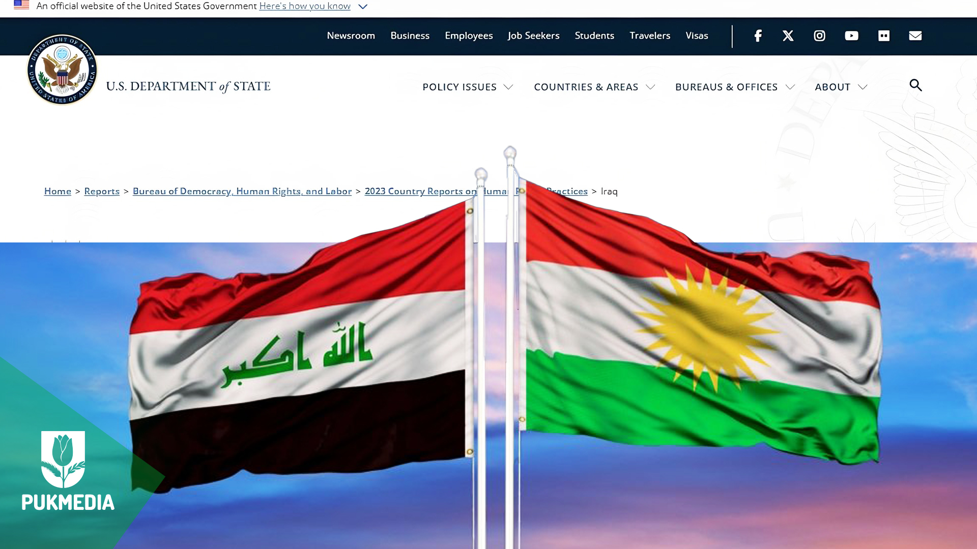  Iraqi & Kurdish flags