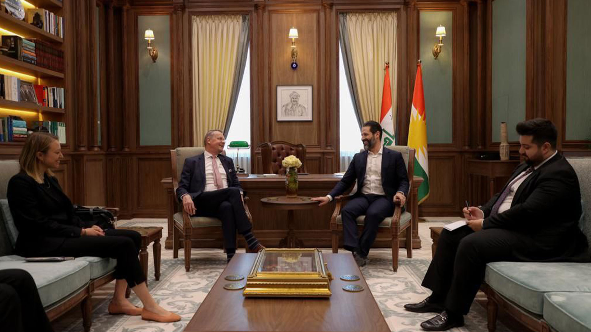  Qubad Talabani meets with German Consul General Klaus Streicher