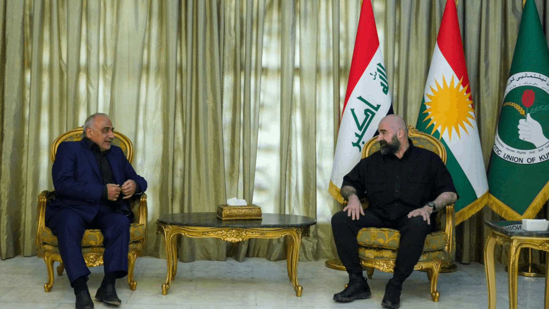  President Bafel and Adil Abdul-Mahdi.