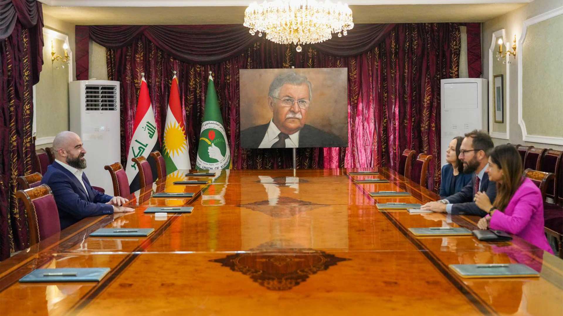 PUK President's meeting with new US Consul General in Kurdistan Region.
