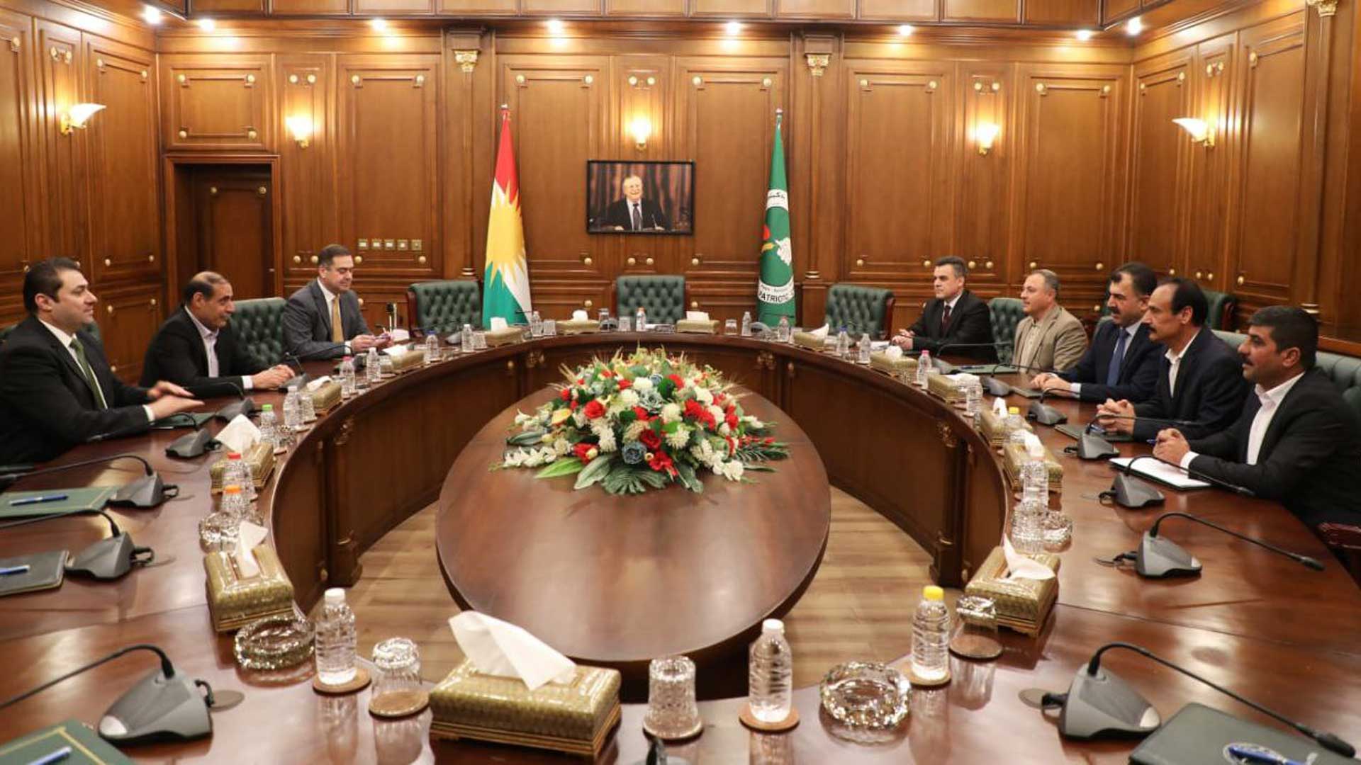  PUK receives a delegation of five Kurdish parties 