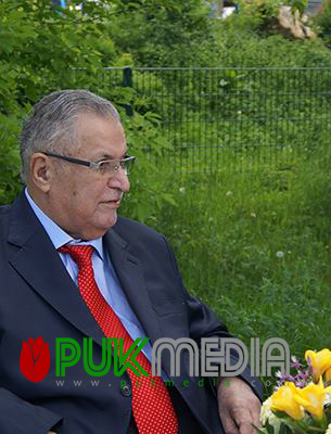 President Jalal Talabani's first appearance after five months of absence 