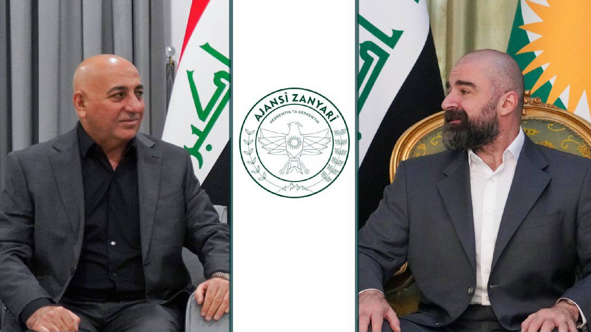  President Bafel and Jalal Sheikh Naji.