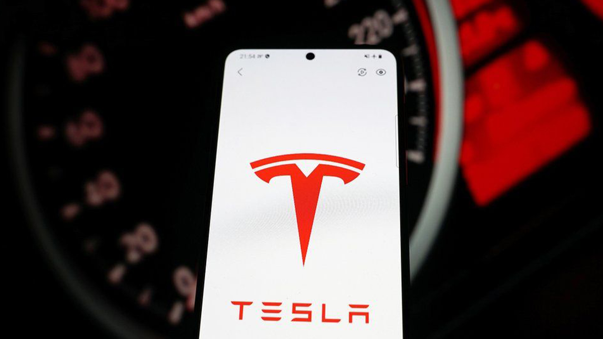  The Tesla app is used as a key by drivers to unlock their cars. Getty Images