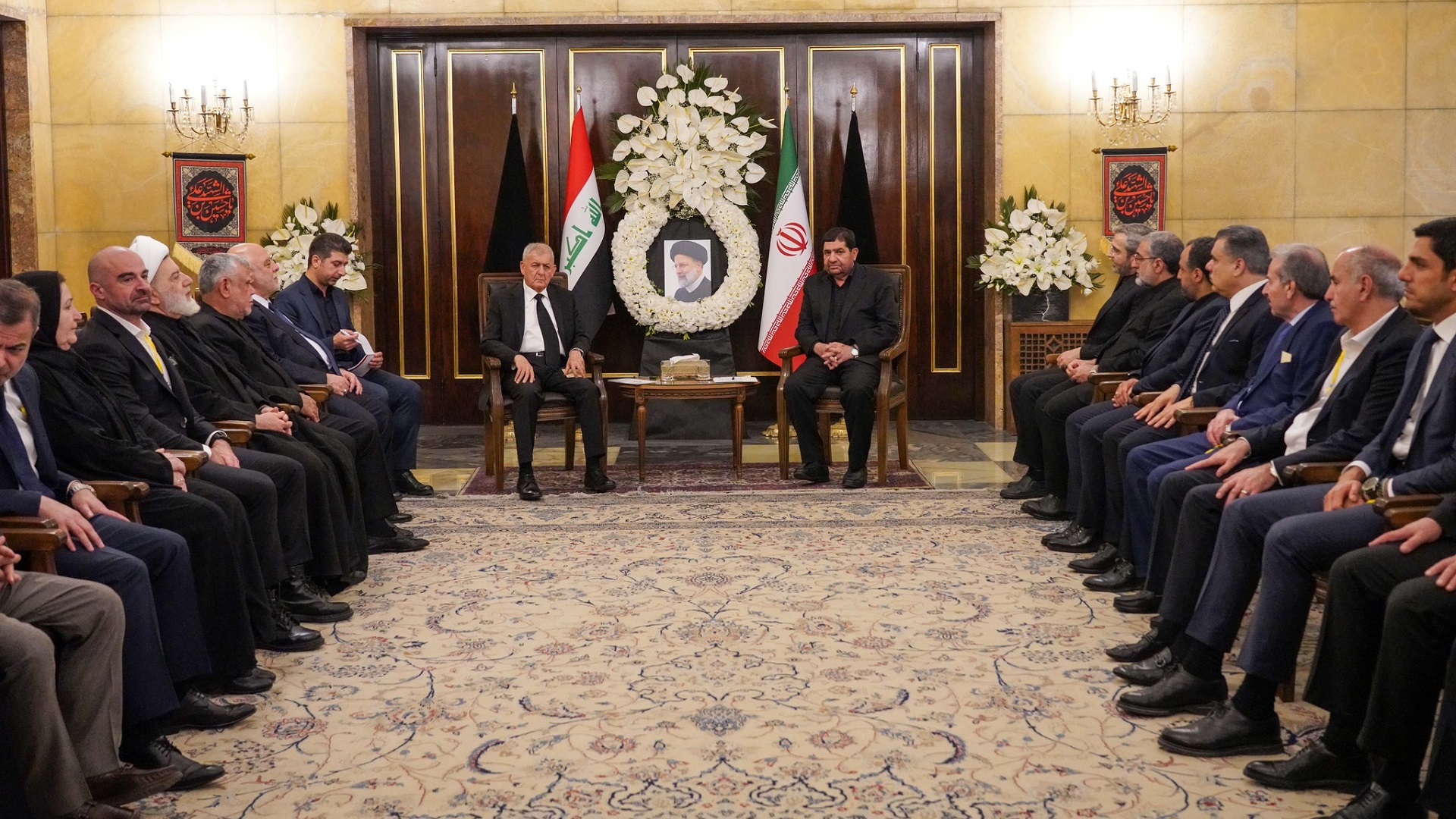  Iraqi President Abdullatif Jamal Rashid, PUK President Bafel Jalal Talabani and other Iraqi officials in Tehran.