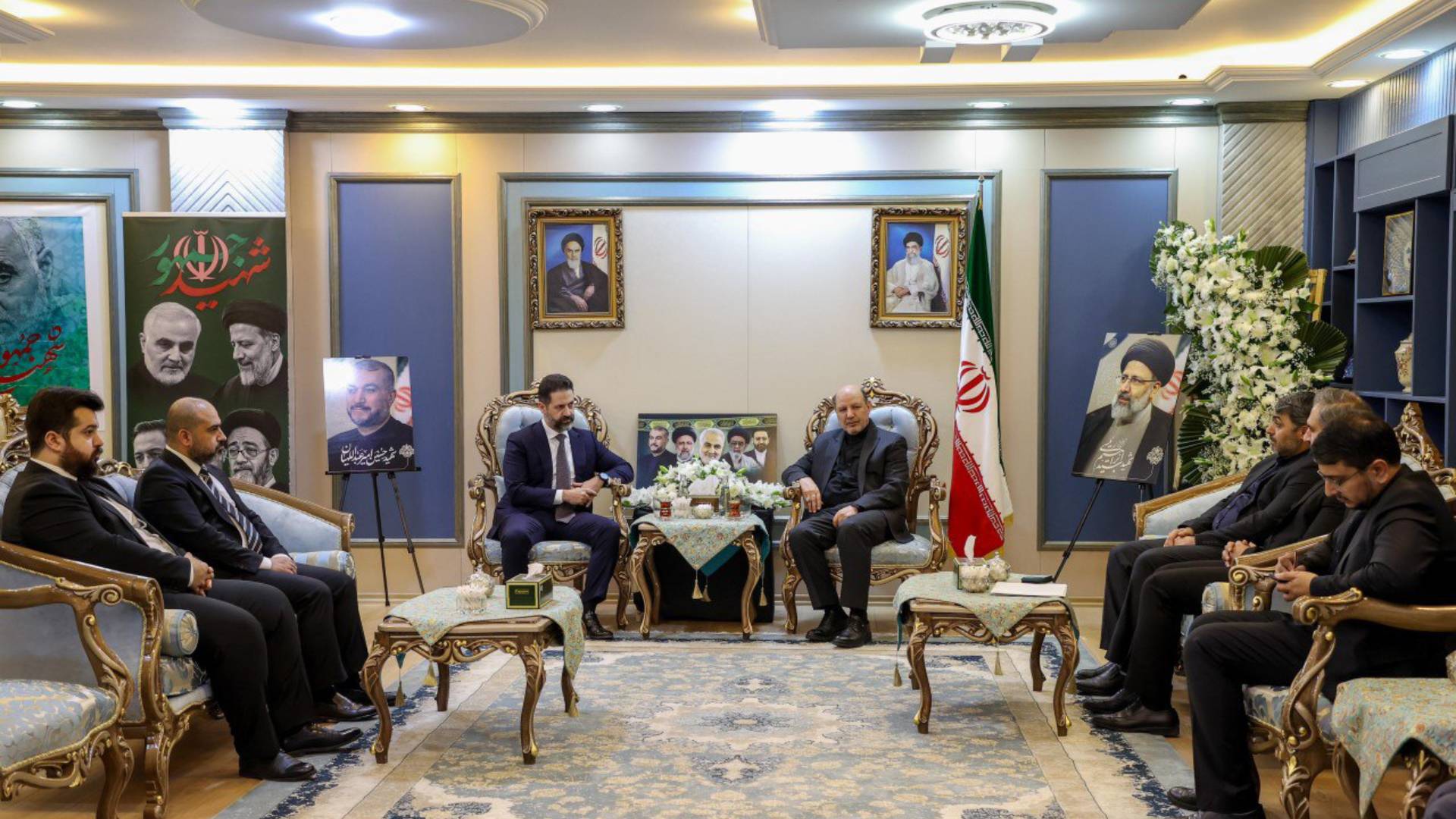  Deputy Prime Minister Qubad Talabani and Iranian Consul General Nasrollah Rashnoudi.