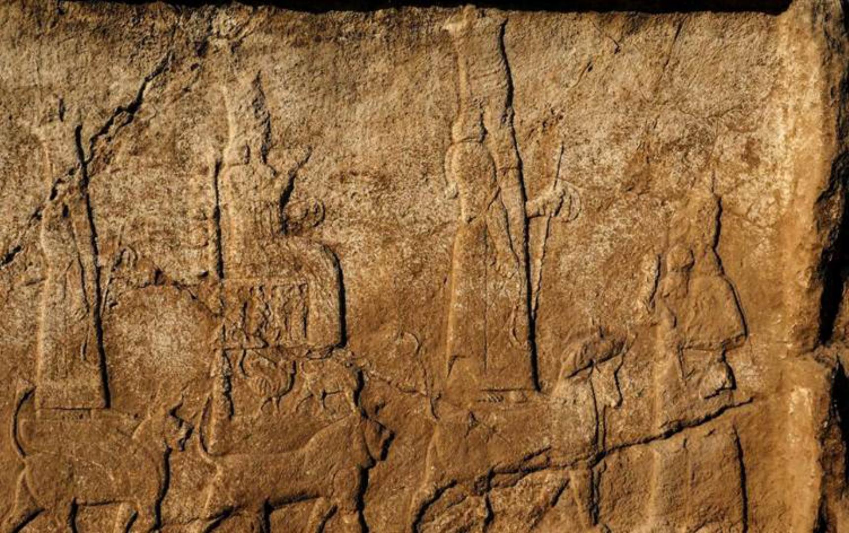  The carvings, from 2,700 years ago, show gods, kings and sacred animals - Terra Di Ninive/AFP