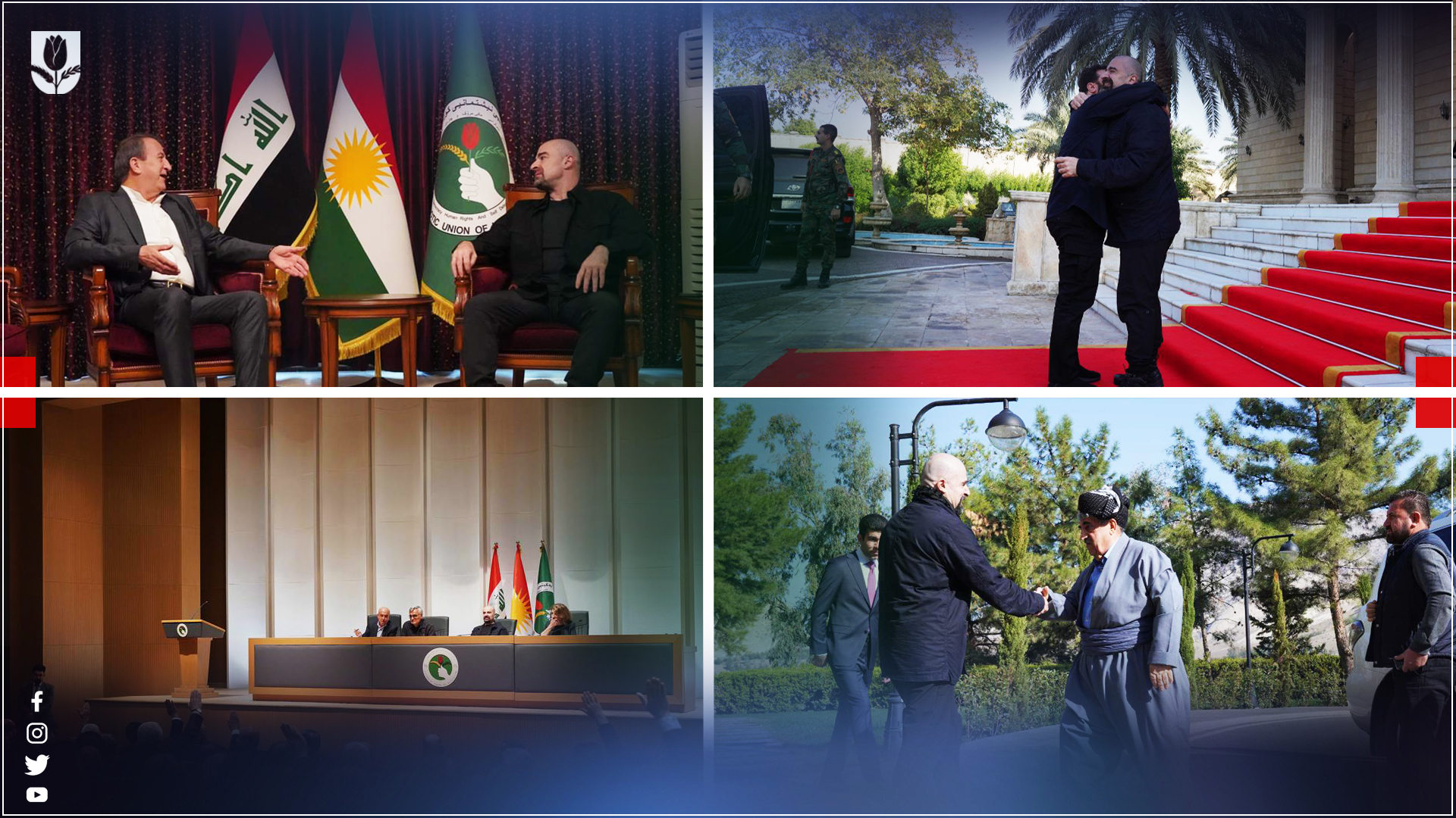  PUK President Bafel Jalal Talabani meeting leaders from different political parties