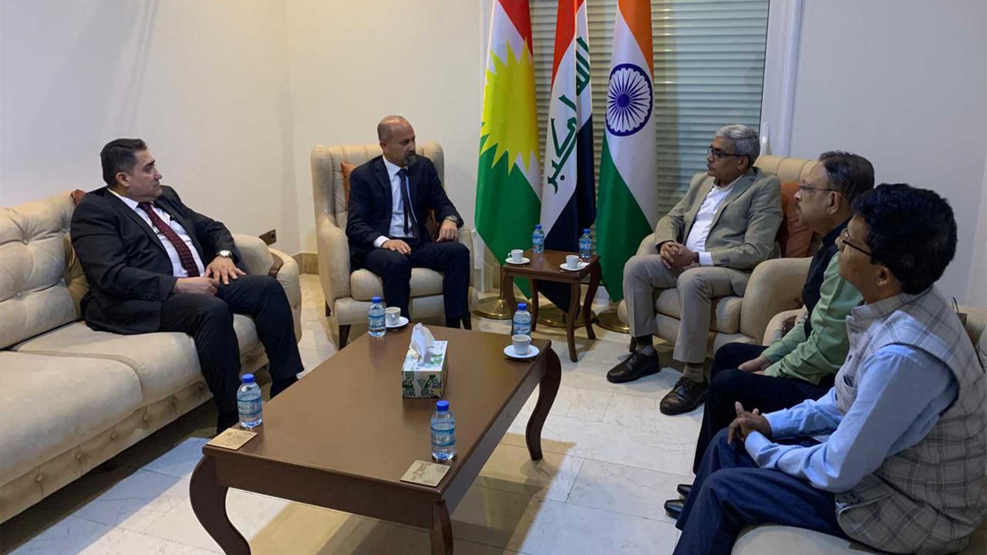  Dara Khaylani, the Head of PUK's Foreign Relations, and Indian CG Madan Gopal's meeting.