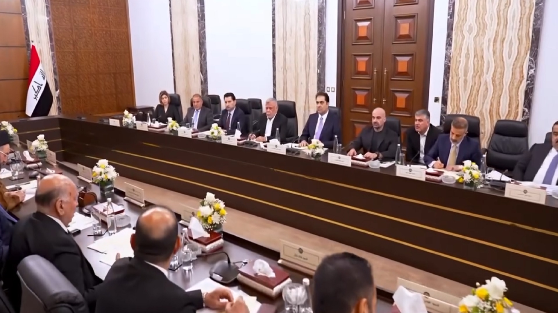 PUK President Bafel Jalal Talabani at the State Administration Coalition's meeting.
