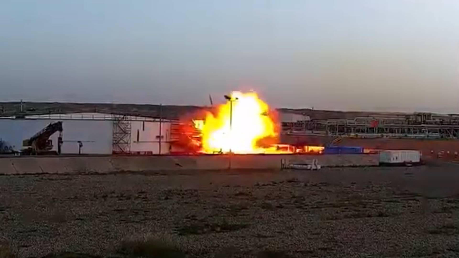   Screenshot from KRG's video of the attack