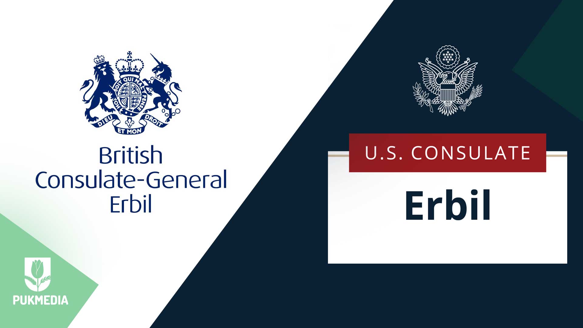 UK and U.S. consulates' logos