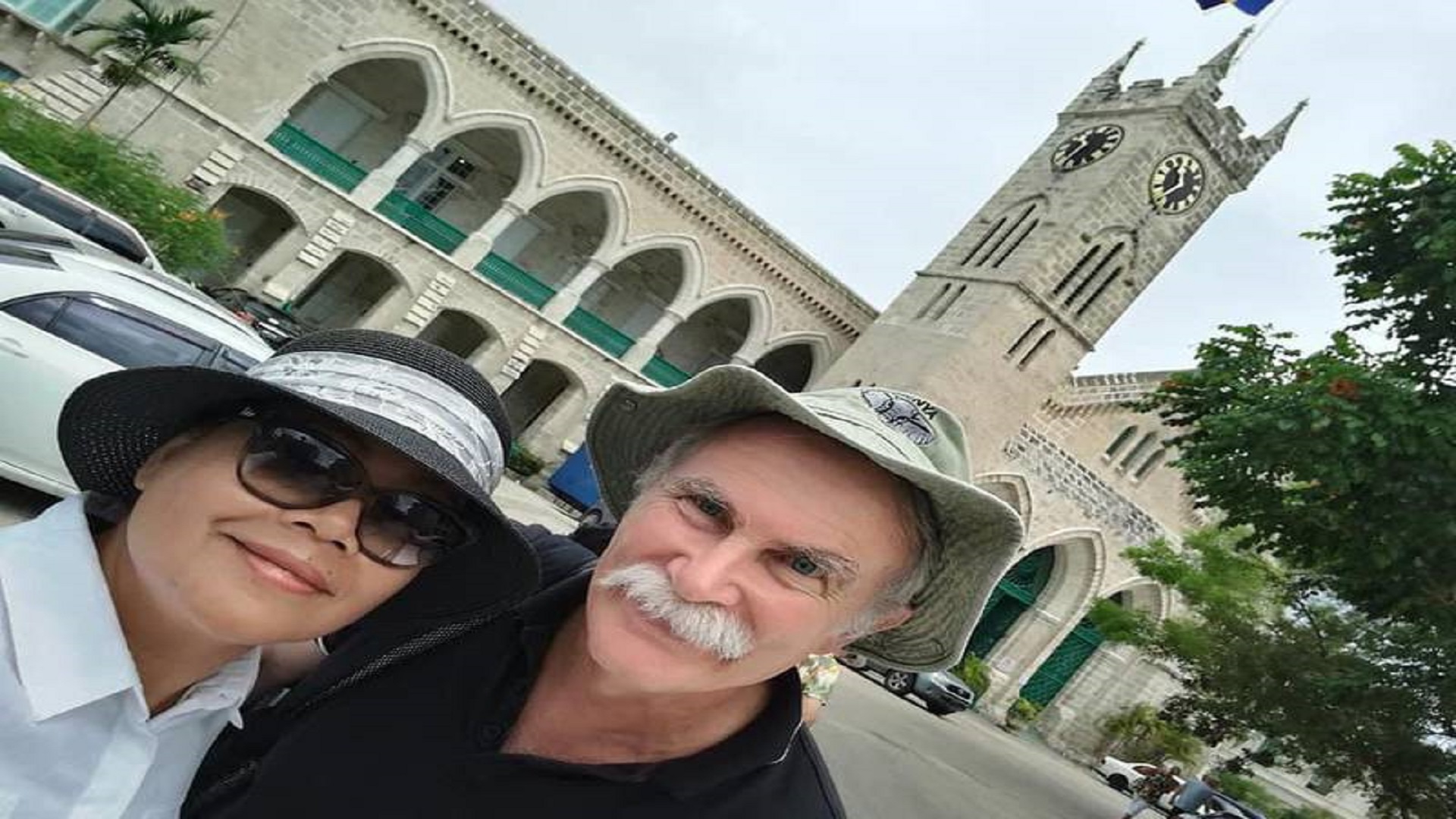  Retired British geologist Jim Fitton, pictured with his wife, Sarijah Fitton. He has been accused of attempting to smuggle historic artefacts out of Iraq, according to his family. Photo: Family handout