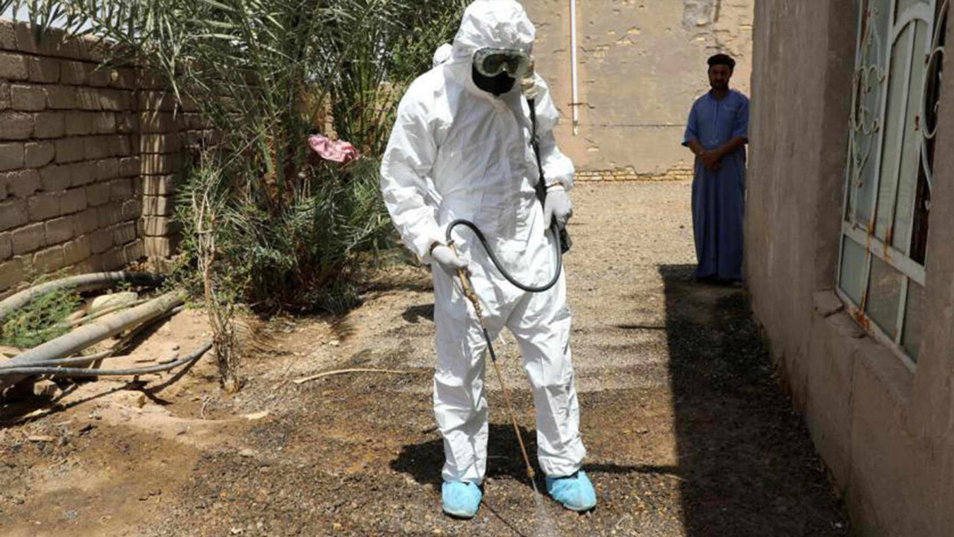  Health workers in protective gear have become a common sight in the Iraqi countryside as Crimean-Congo hemorrhagic fever spreads Asaad NIAZI AFP
