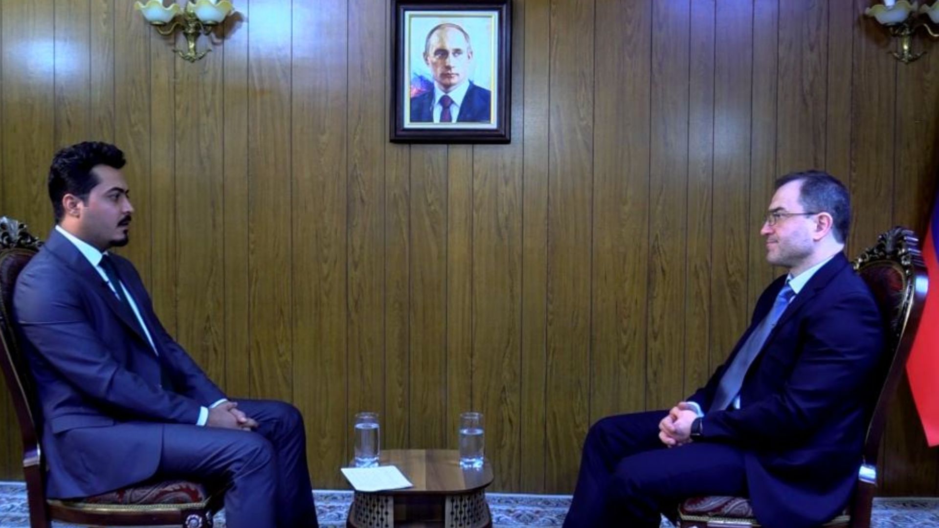  Russian ambassador to Iraq and Al-Masra's interviewer.