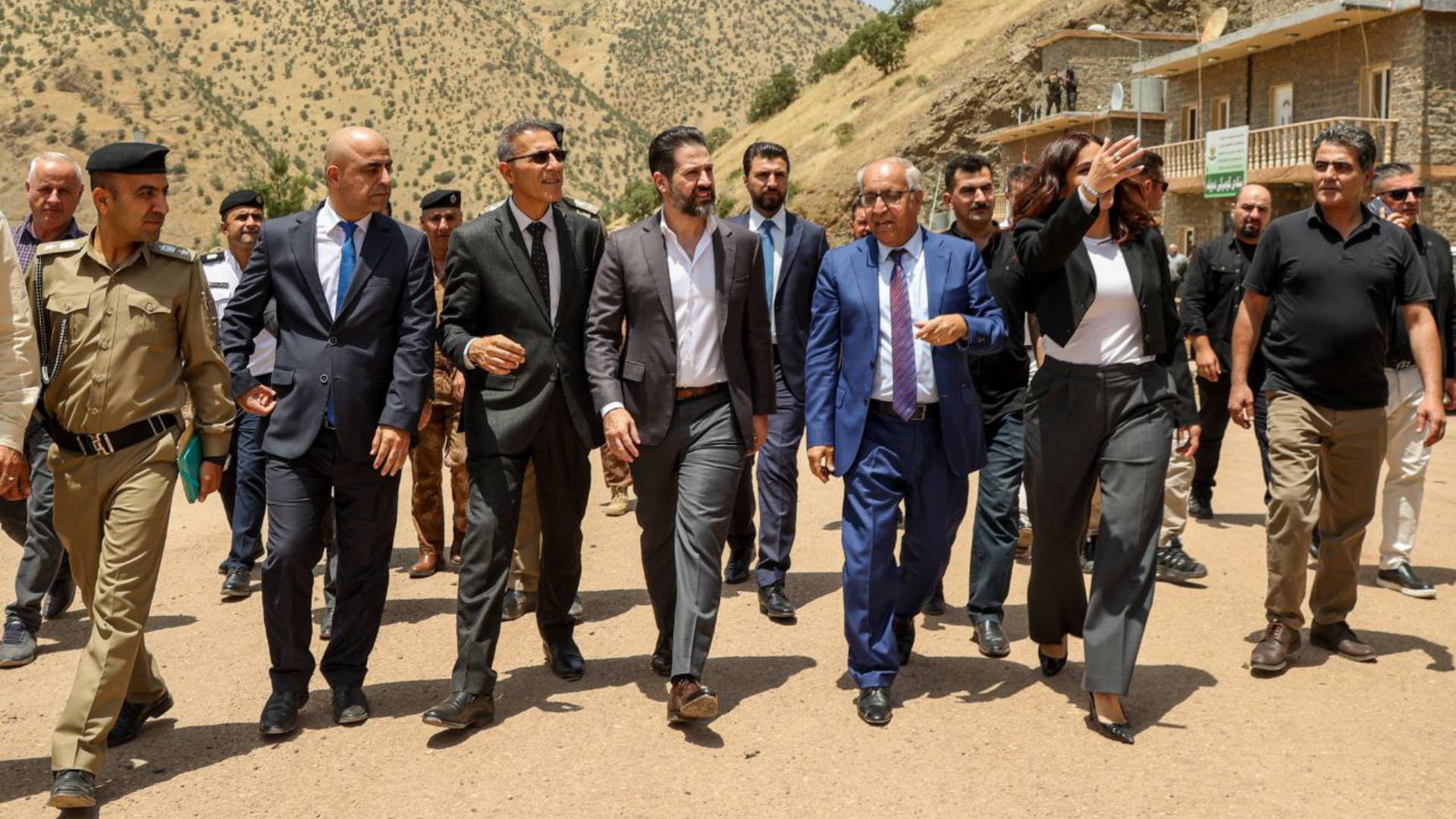  Qubad Talabani and Halabja officials.